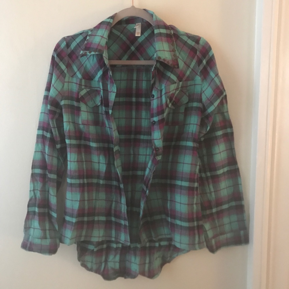 Plaid button up